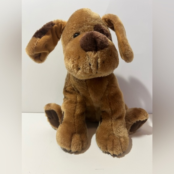 Vintage Shalom Toy Co Plush Puppy Dog Spots Eye Patch Brown - Picture 4 of 11